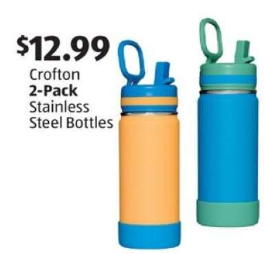 Crofton 2-Pack Stainless Steel Bottles