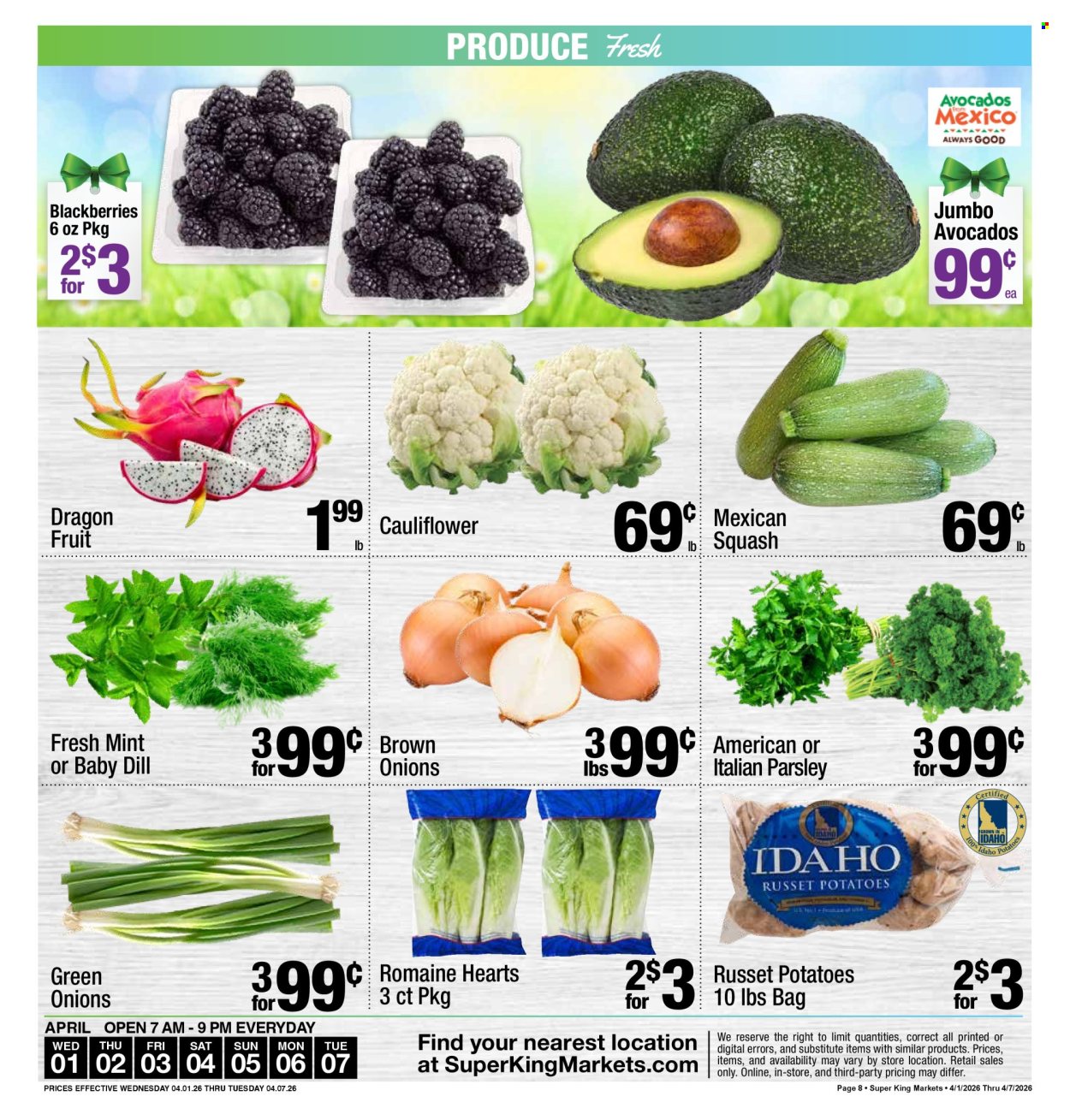 Super King Markets ad - 04/01/2026 - 04/07/2026. Page 9