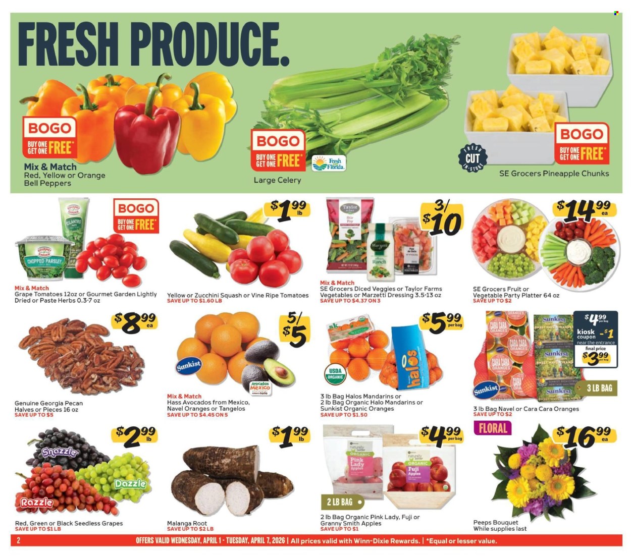 Winn Dixie ad - 04/01/2026 - 04/07/2026. Page 2