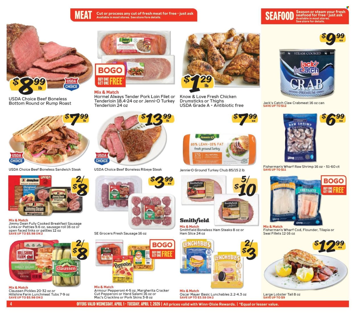 Winn Dixie ad - 04/01/2026 - 04/07/2026. Page 4
