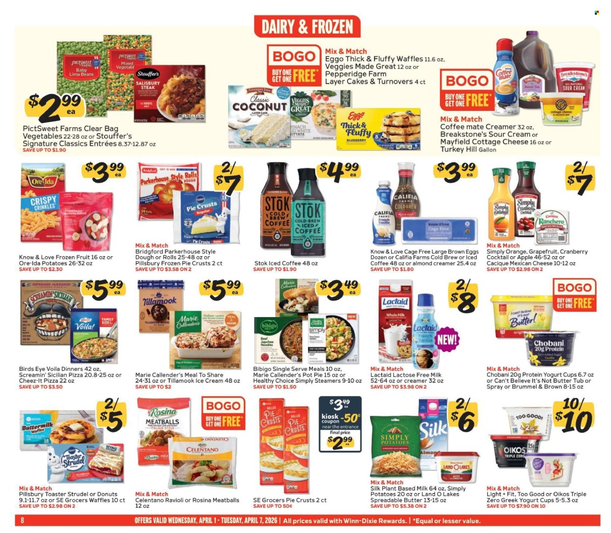 Winn Dixie ad - 04/01/2026 - 04/07/2026. Page 8