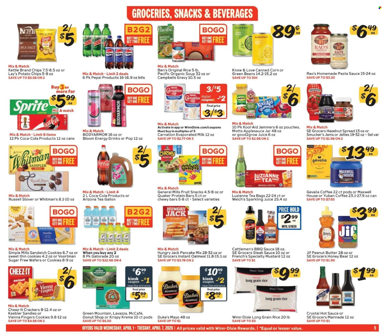 Winn Dixie ad - 04/01/2026 - 04/07/2026. Page 9