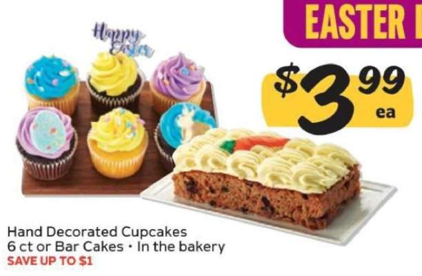 Hand Decorated Cupcakes or Bar Cakes