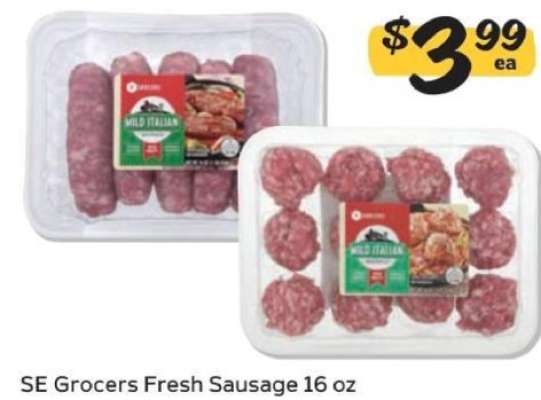 SE Grocers Fresh Sausage