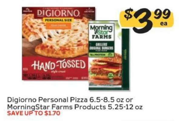 Digiorno Personal Pizza or MorningStar Farms Products