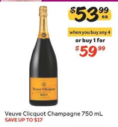 Veuve Clicquot Champagne 750 mL