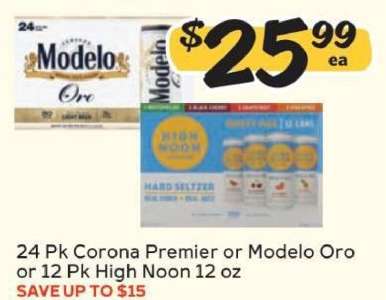 Corona Premier or Modelo Oro or High Noon