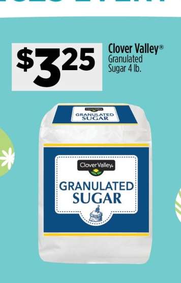 Clover Valley Granulated Sugar 4 lb.