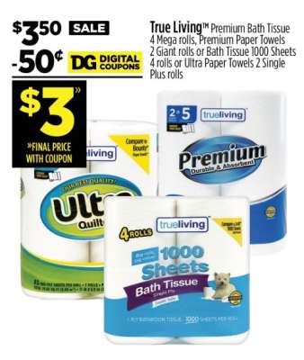 True Living™ Premium Bath Tissue