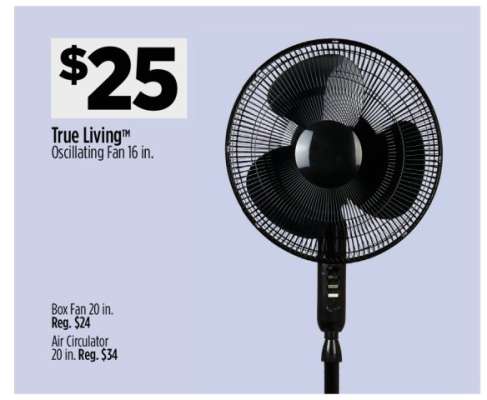 True Living™ Oscillating Fan 16 in.