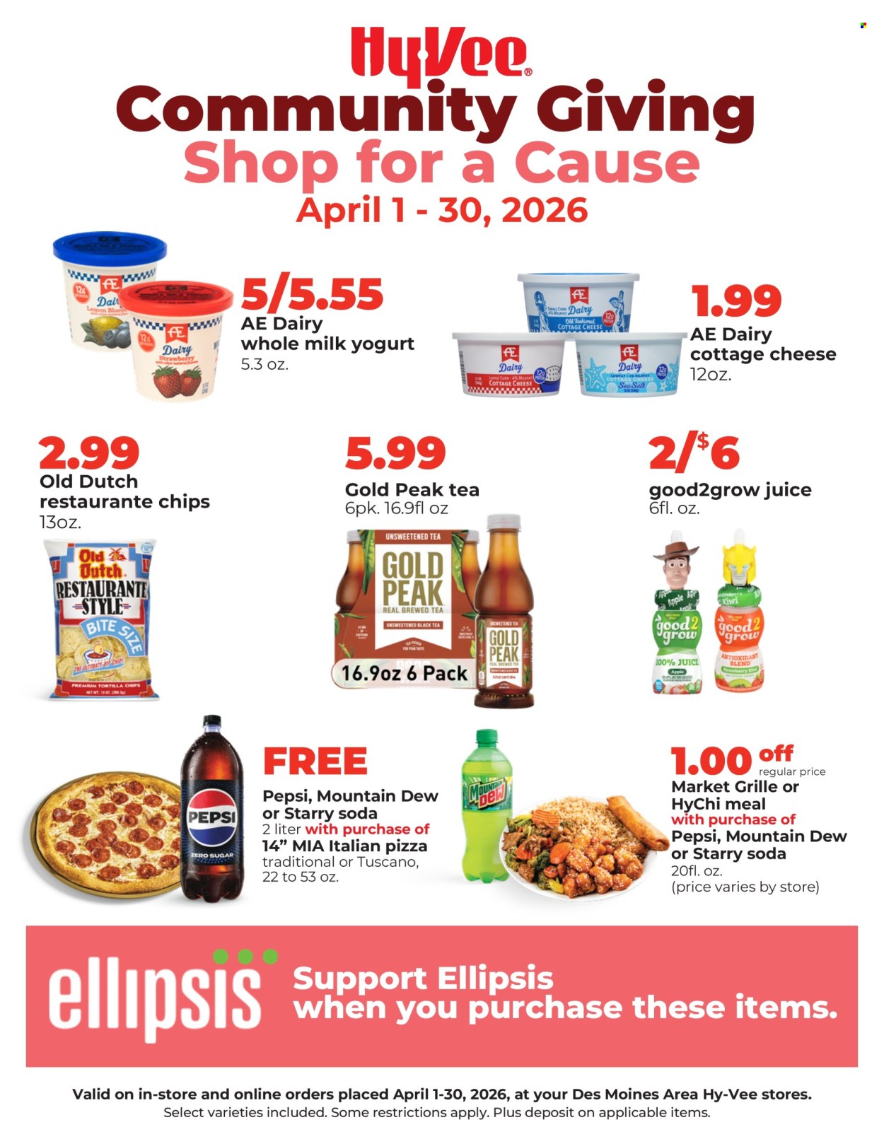 Hy-Vee ad - 04/01/2026 - 04/30/2026. Page 1