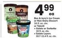 Ben & Jerry's Ice Cream or Non-Dairy Dessert