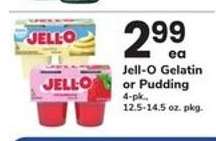 Jell-O Gelatin or Pudding