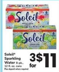 Soleil Sparkling Water