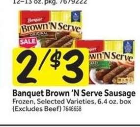 Banquet Brown'N Serve Sausage