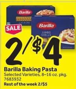 Barilla Baking Pasta