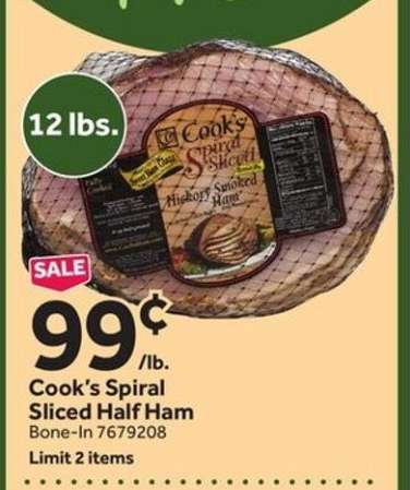 Cook's Spiral Sliced Half Ham