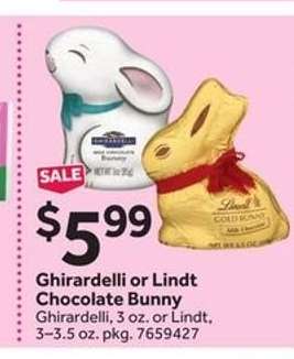 Ghirardelli or Lindt Chocolate Bunny