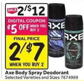 Axe Body Spray Deodorant