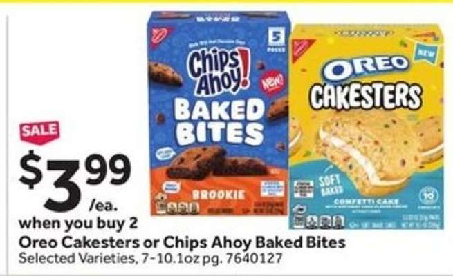 Oreo Cakesters or Chips Ahoy! Baked Bites