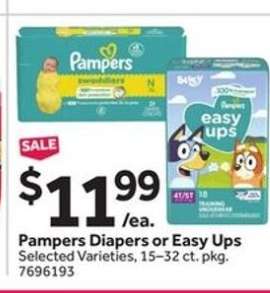 Pampers Diapers or Easy Ups