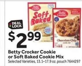 Betty Crocker Cookie or Soft Baked Cookie Mix