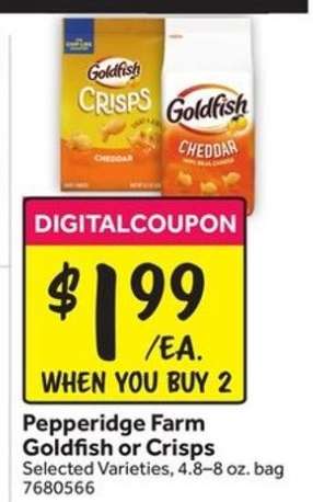 Pepperidge Farm Goldfish or Crisps