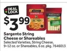 Sargento String Cheese or Shareables