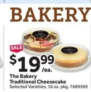 The Bakery Traditional Cheesecake