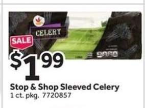 Stop & Shop Sleeved Celery