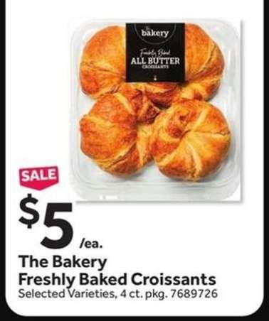 The Bakery Freshly Baked Croissants