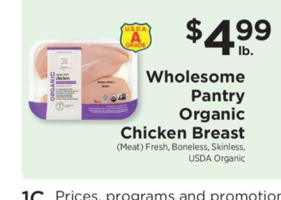 Wholesome Pantry Organic Chicken Breast