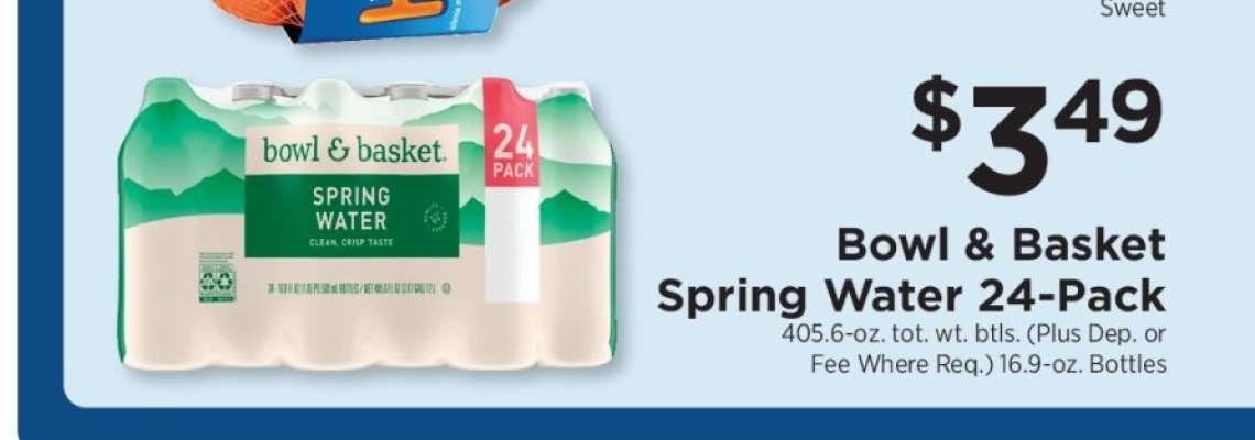 Bowl & Basket Spring Water 24-Pack