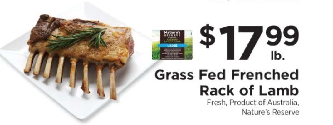Grass Fed Frenched Rack of Lamb