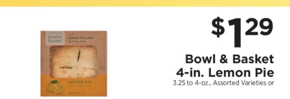 Bowl & Basket 4-in. Lemon Pie