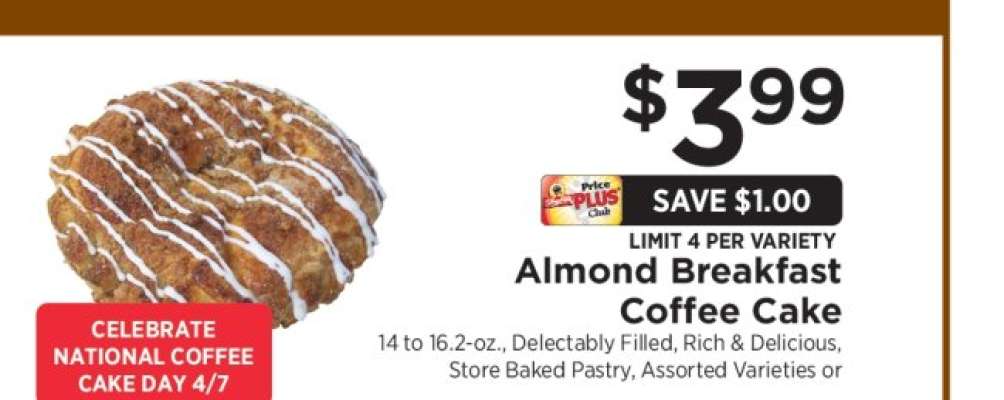 Almond Breakfast Coffee Cake