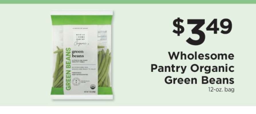 Wholesome Pantry Organic Green Beans
