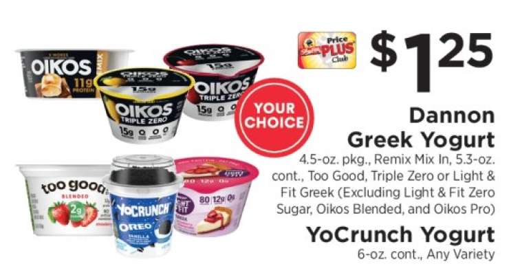 Dannon Greek Yogurt & YoCrunch Yogurt