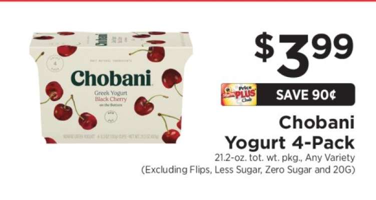 Chobani Yogurt 4-Pack