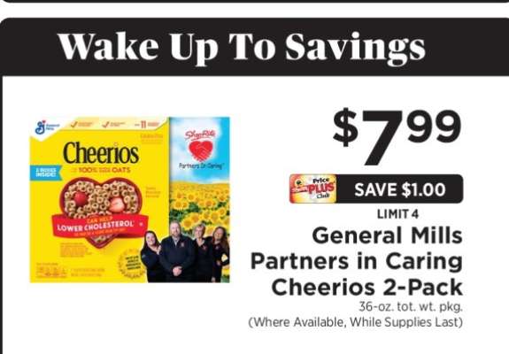 General Mills Partners in Caring Cheerios 2-Pack