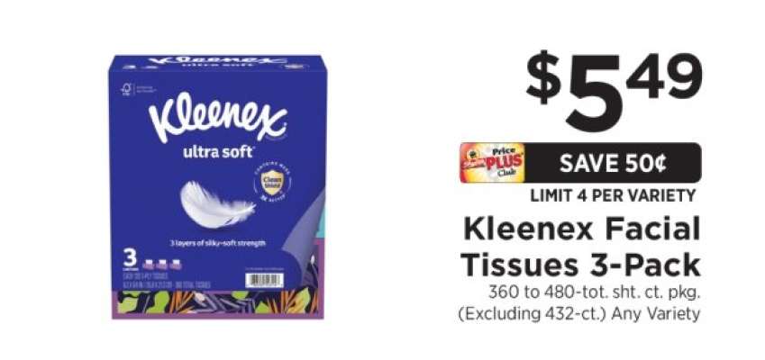 Kleenex Facial Tissues 3-Pack