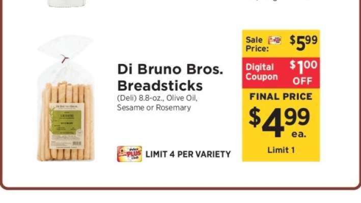 Di Bruno Bros. Breadsticks