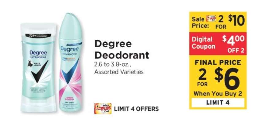 Degree Deodorant