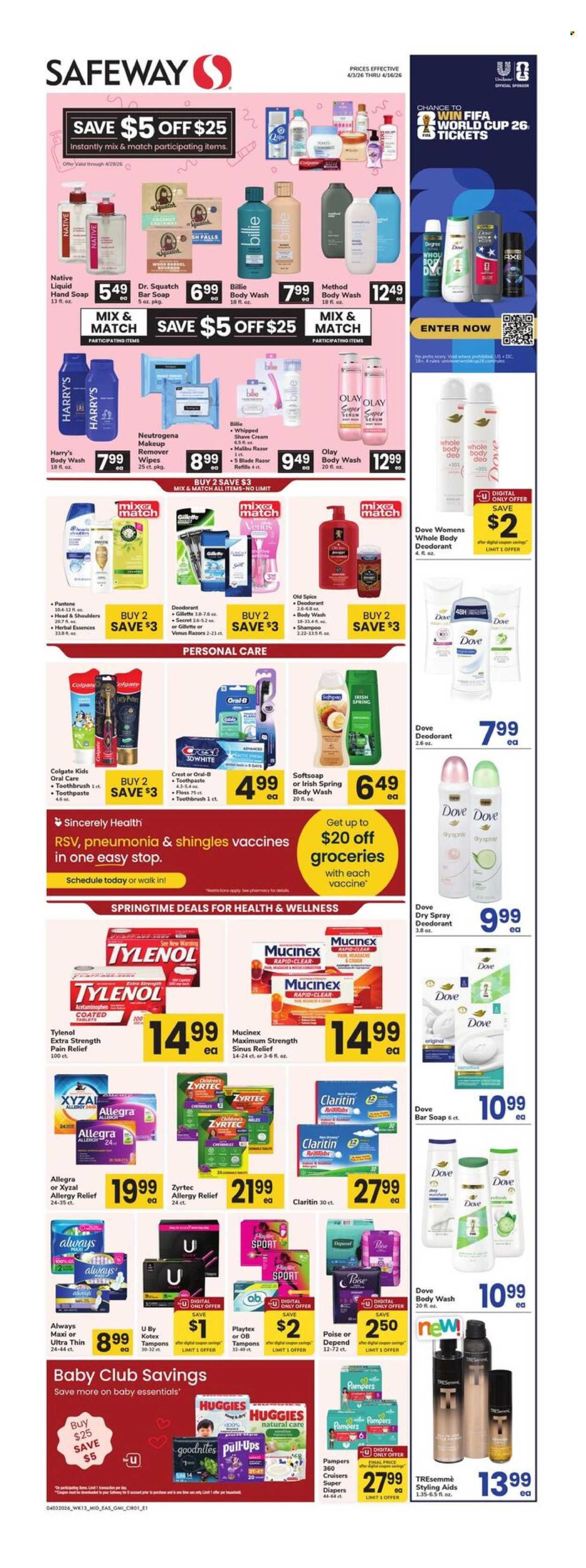 Safeway ad - 04/03/2026 - 04/16/2026. Page 1