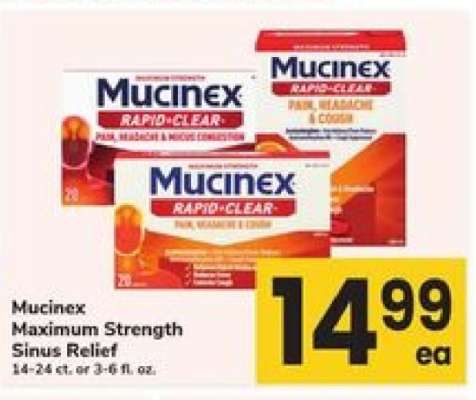 Mucinex Maximum Strength Sinus Relief