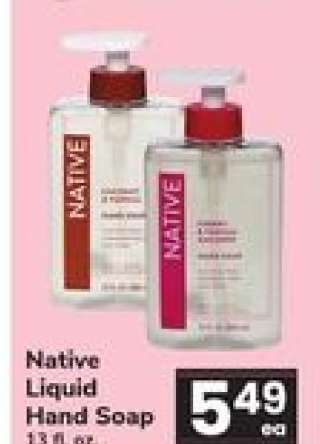 Native Liquid Hand Soap