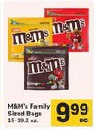 M&M's Family Sized Bags