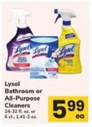 Lysol Bathroom or All-Purpose Cleaners