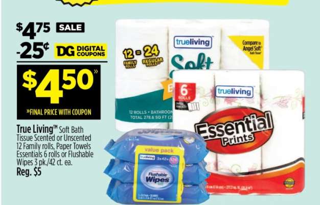 True Living™ Soft Bath Tissue