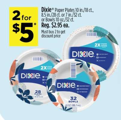 Dixie Paper Plates or Bowls